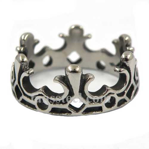 FSR00W32  Flower Royal Crown  Ring